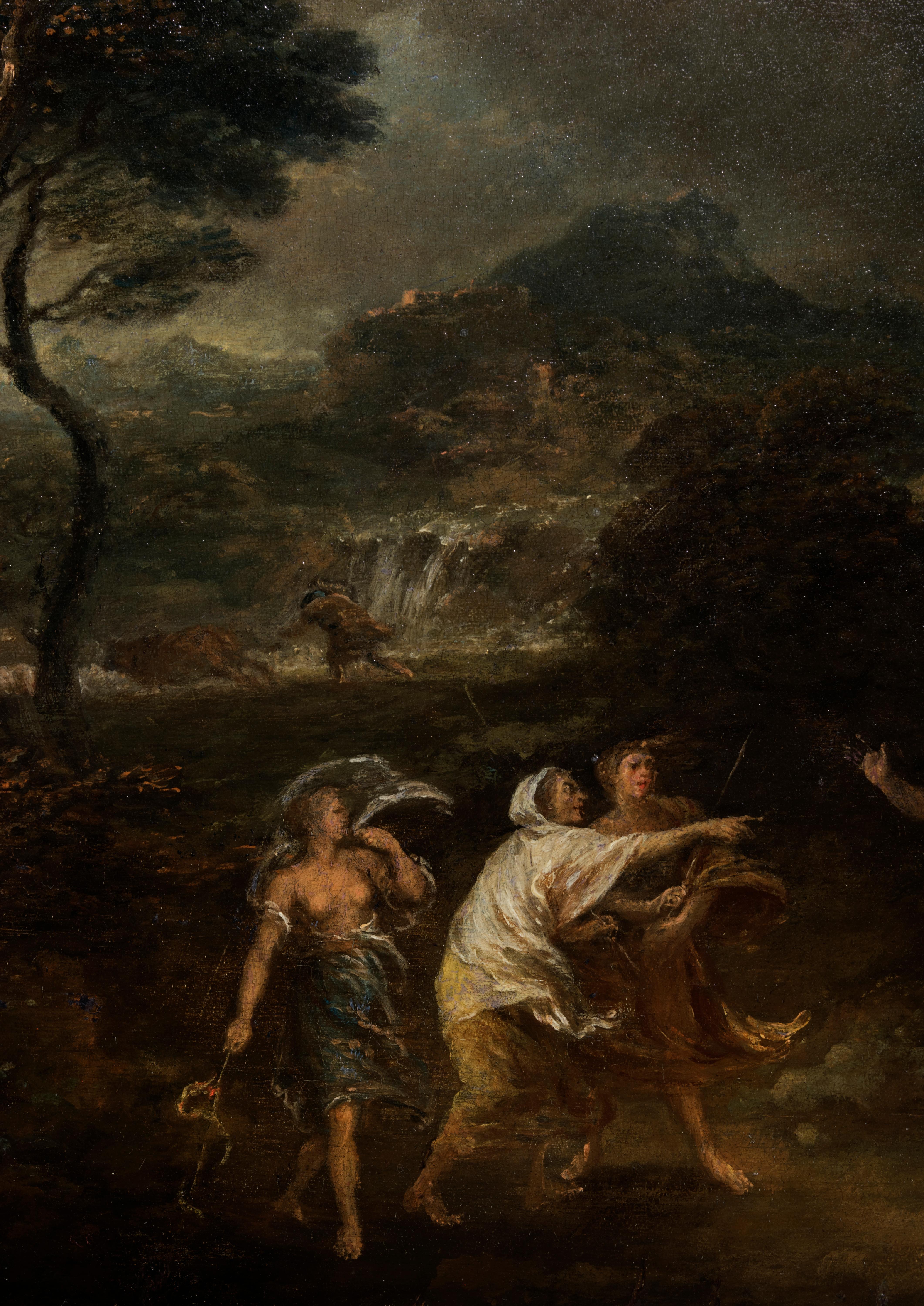 Macbeth and the Three Witches a Painting on Panel by Francesco Zuccarelli For Sale 2