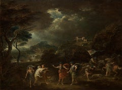 Macbeth and the Three Witches a Painting on Panel by Francesco Zuccarelli