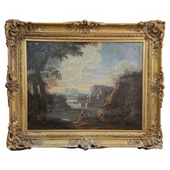 Peinture de paysage italienne d'époque de Francesco Zuccarelli