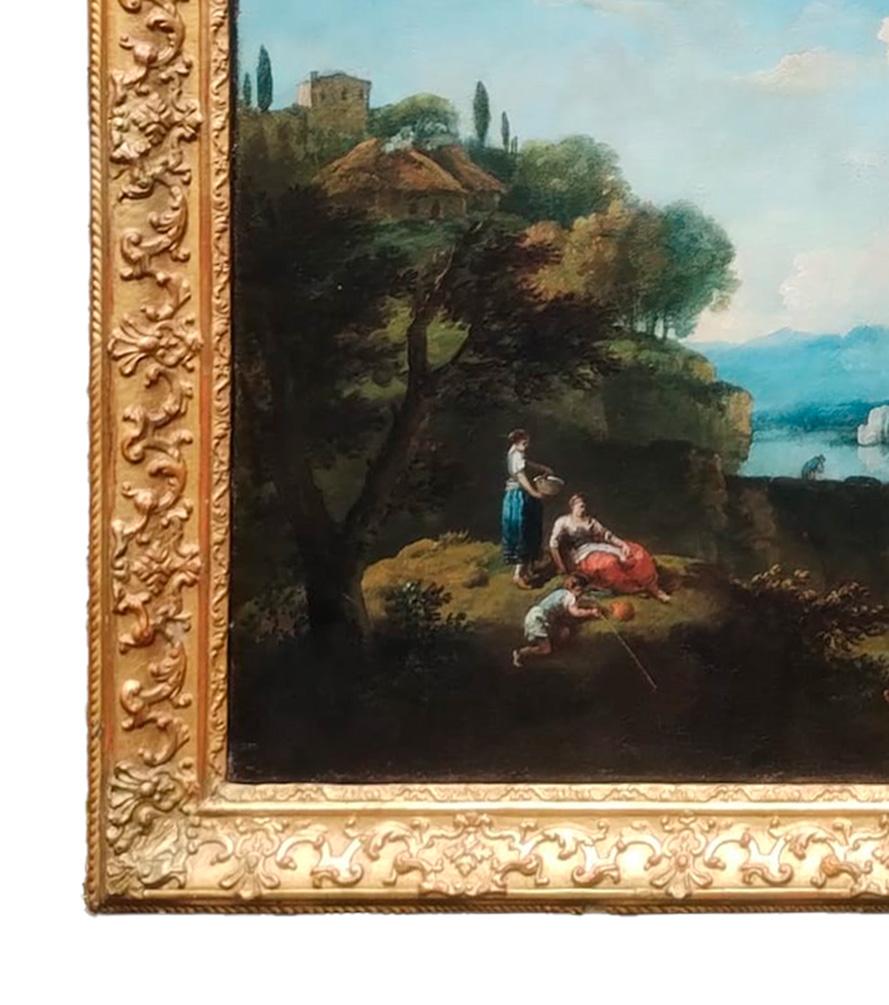 Landschaft mit Fluss und Wasserfall aus dem 18. Jahrhundert von Francesco Zuccarelli im Angebot 5