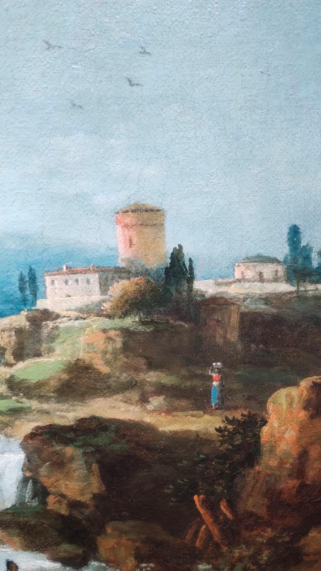 Francesco Zuccarelli (Pitigliano, Italien, 1702 - Florenz, Italien, 1788)
Titel: Landschaft mit Fluss und Wasserfall
Medium: Öl auf Leinwand
Maße: ohne Rahmen 55 x 78,5 cm - mit Rahmen 68 x 95 x 5 cm

Gutachten von Professor Giancarlo