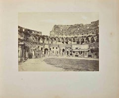 Colosseum Before Excavation- Photograph by F. Sidoli - 19th Century