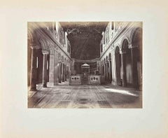 Interior of a Church - Photograph by F. Sidoli - 19th Century