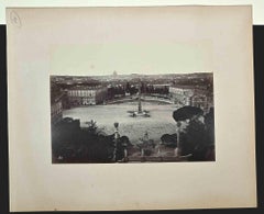 Piazza del Popolo - Fotografia di Franceso Sidoli - XIX secolo