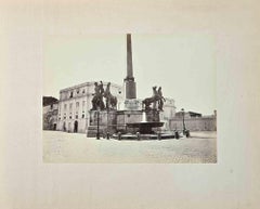 Piazza del Quirinale - Photograph by Franceso Sidoli - 19th Century