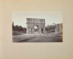 The Arch of Constantine - Original Photograph by F. Sidoli - 19th Century