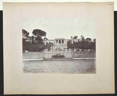 View of Accademia di Spagna -Photograph by F. Sidoli - 19th Century