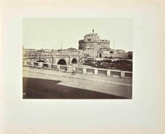 View of Castel Sant'Angelo - Photograph by F. Sidoli - 19th Century