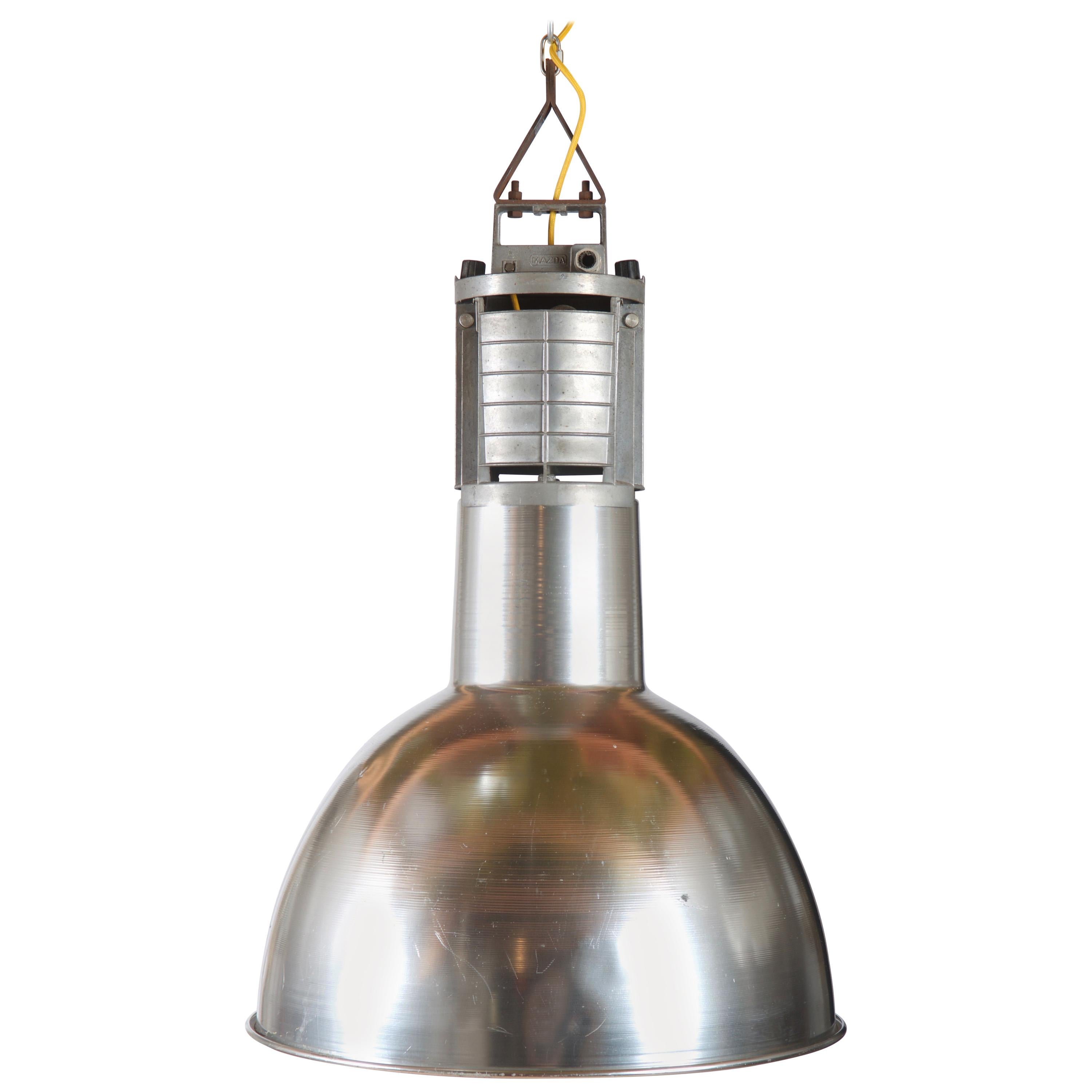 Franch Factory Industrial Pendant Lamp by Mazda For Sale