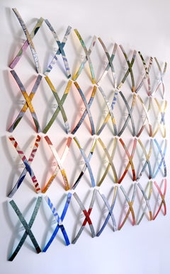 Asse 18 (scultura, texture, pittura, astratto, motivi, geometrico)