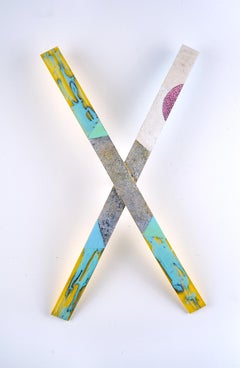 Asse 9  (scultura, texture, pittura, astratto, motivi, geometrico)