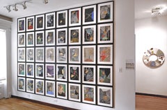 Daily Drawing Series - 40 Days, original drawings, large scale installation