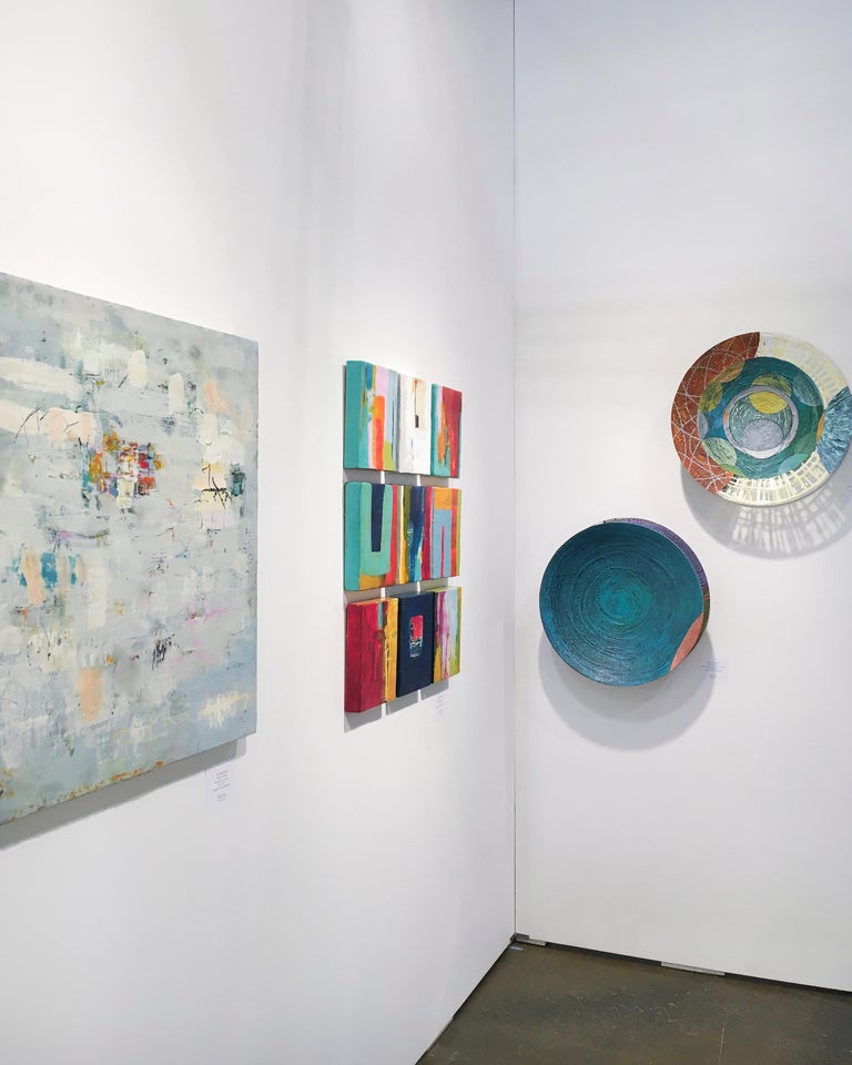Francie Hester Vessel A Bright Multicolored Abstract Painting