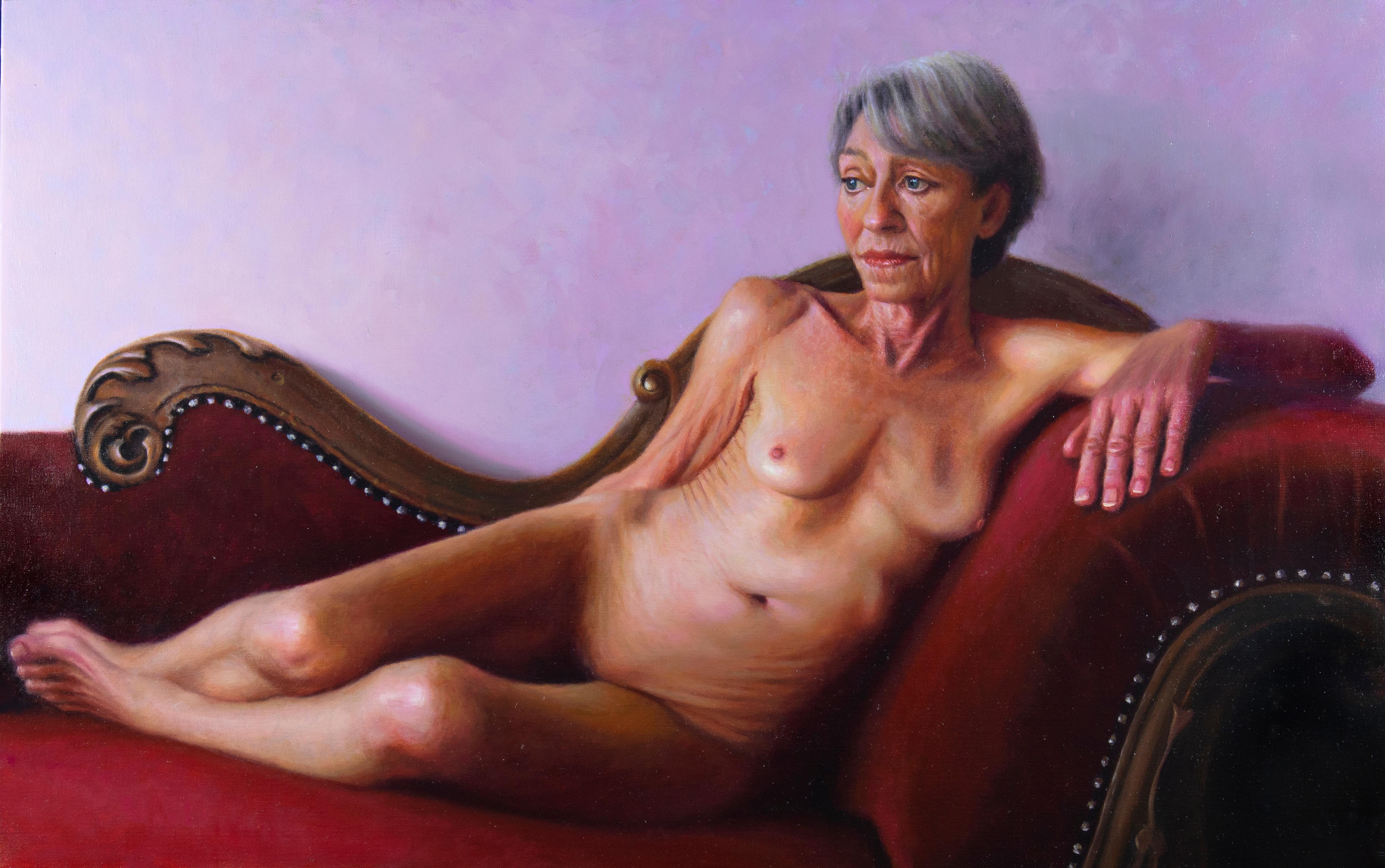 Francien Krieg Nude Painting – Süße, stille Gedanken