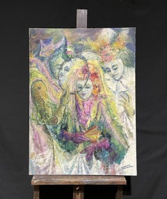FRANCINE BRANIARD - HUGE FRENCH MODERNIST SIGNED OIL