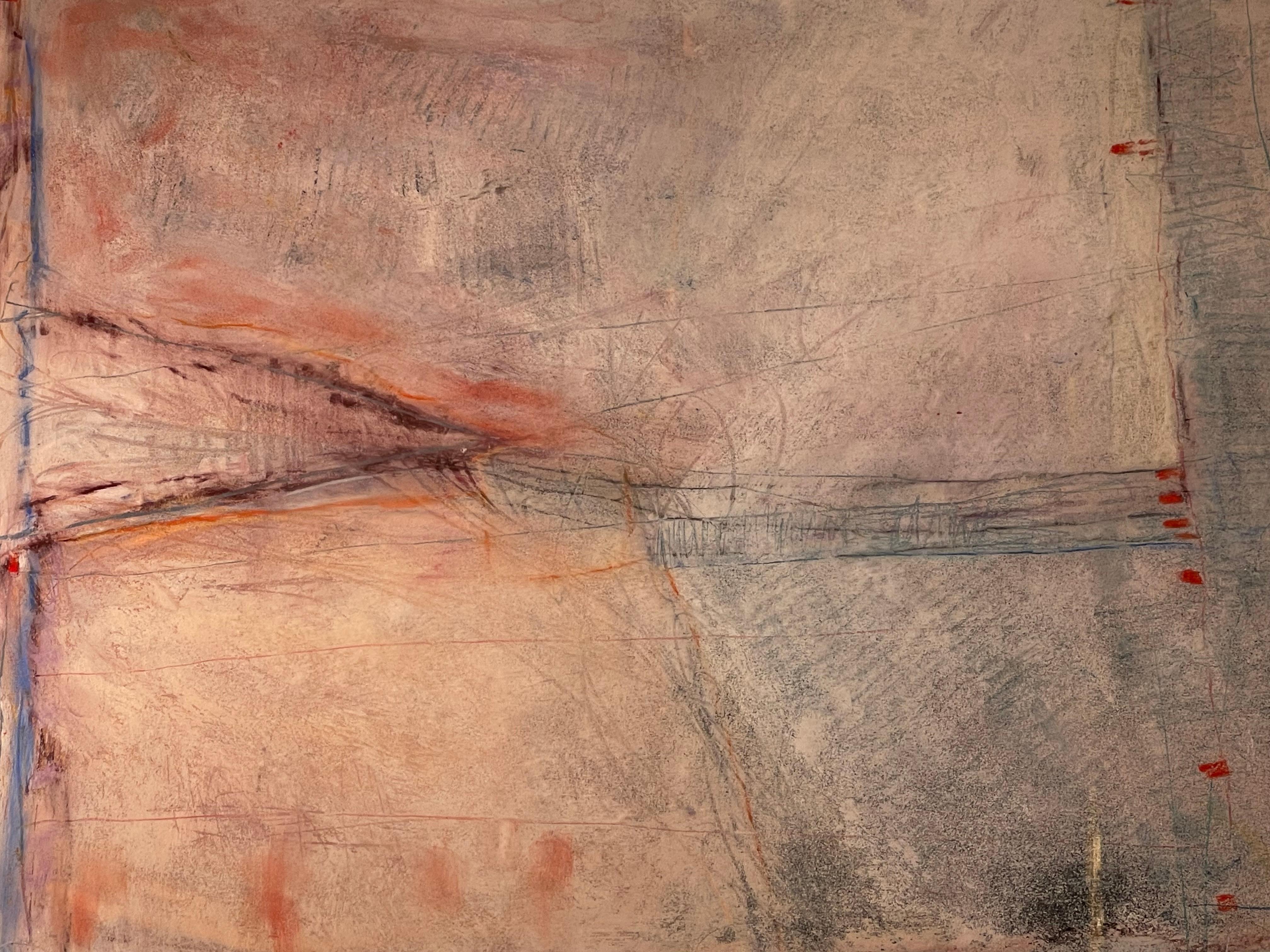 Francine Matarazzo Pastell auf Papier, 1980er Jahre (Moderne der Mitte des Jahrhunderts) im Angebot