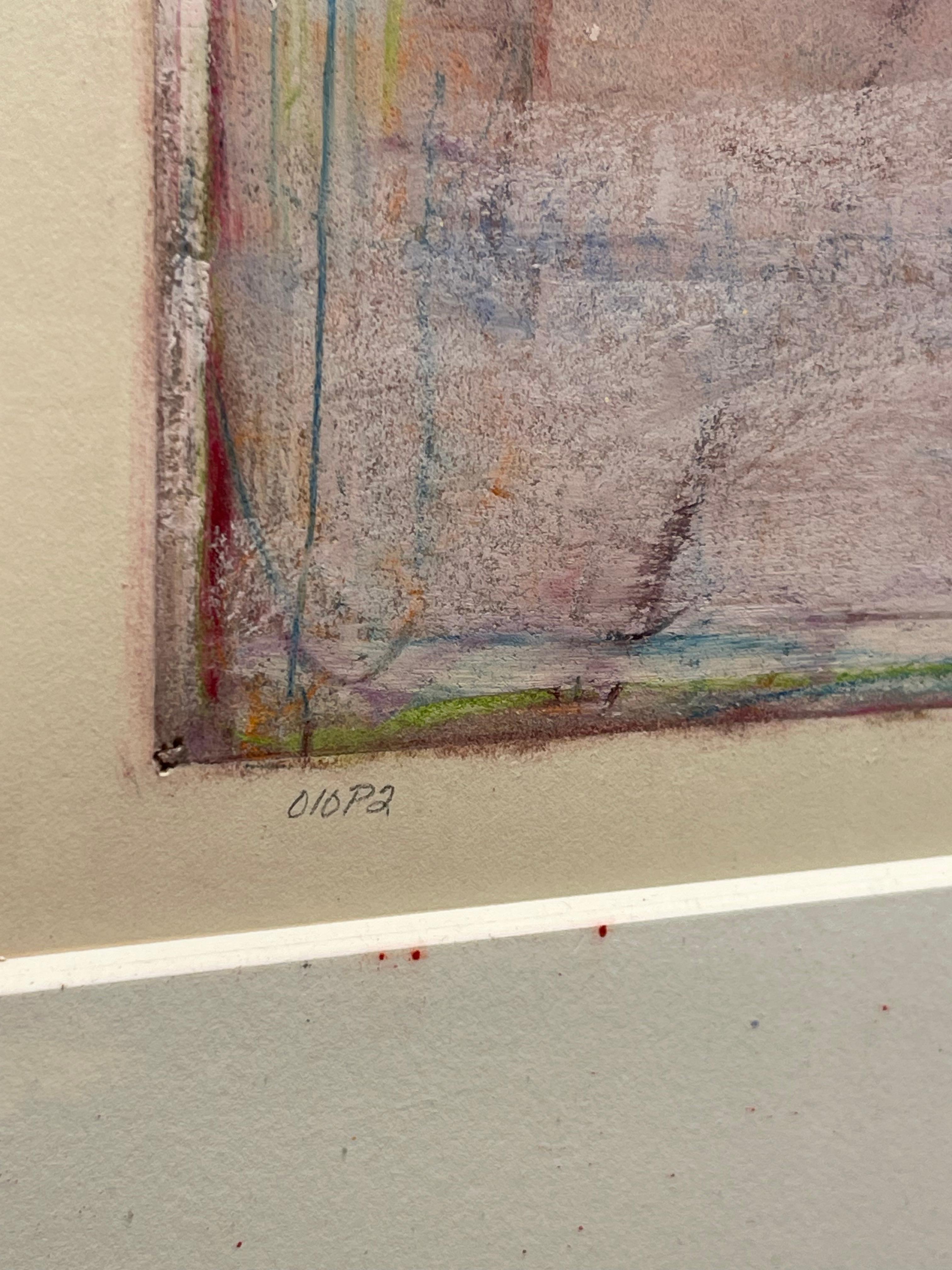 Francine Matarazzo Pastell auf Papier, 1980er Jahre im Zustand „Gut“ im Angebot in Pasadena, CA