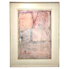 Francine Matarazzo Modernist Pastel on Paper, 1980s