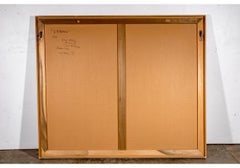 Francine Tint (Am. B. 1943) Gran pintura figurativa titulada "3 hermanas" 1990