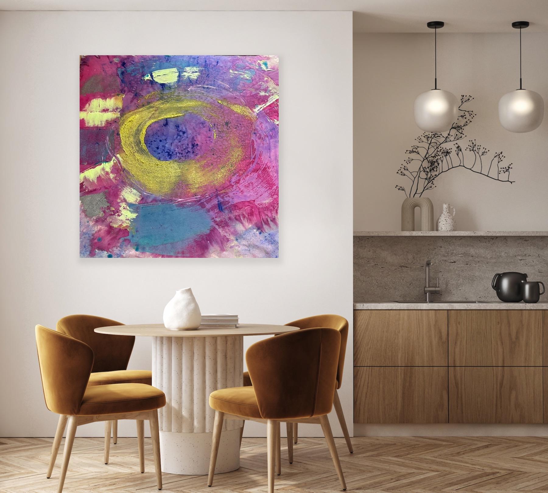 Abisso - Abstract Painting Grigio di Francine Tint