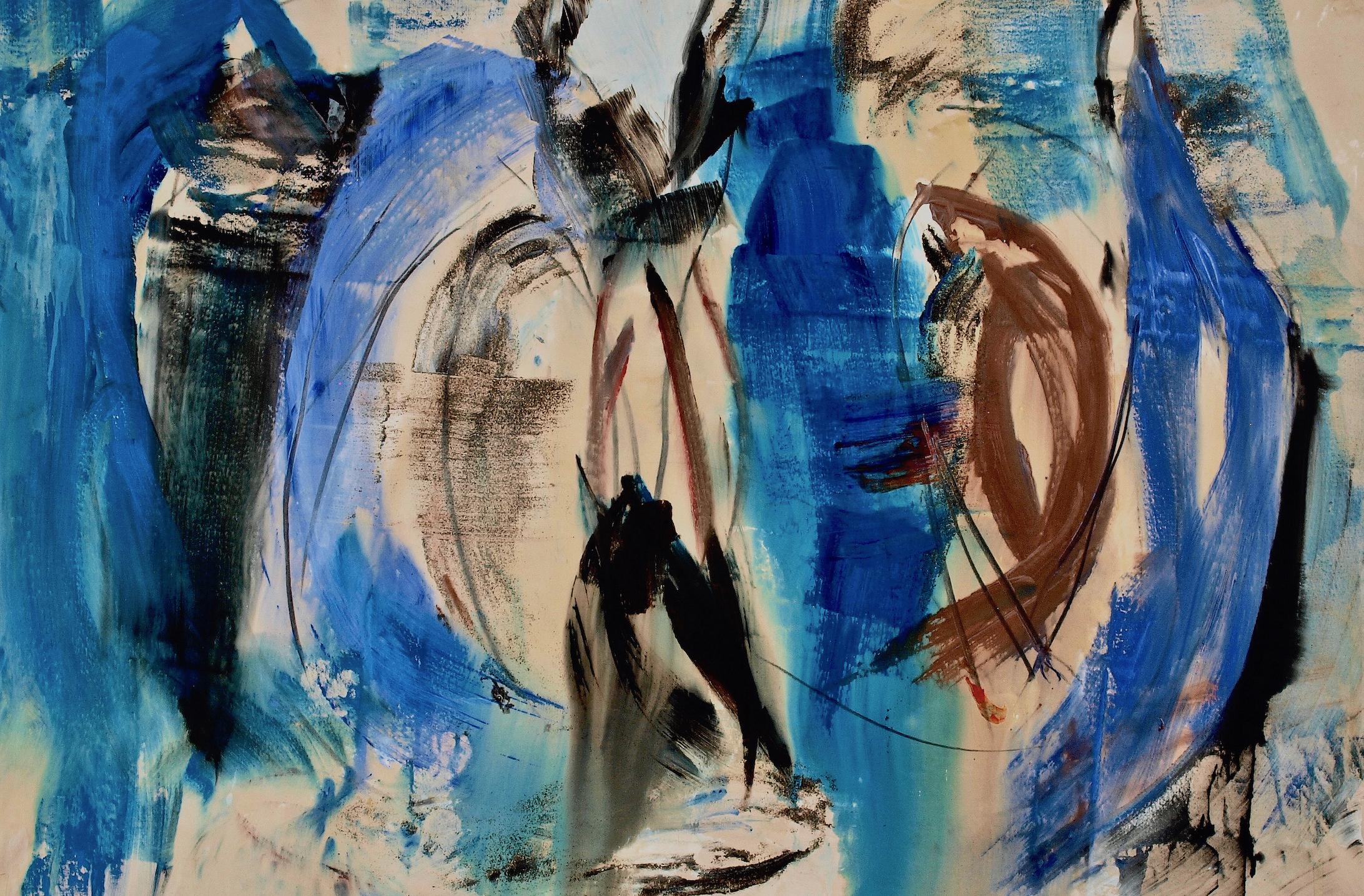 Abstract Painting di Francine Tint - Blu amaro