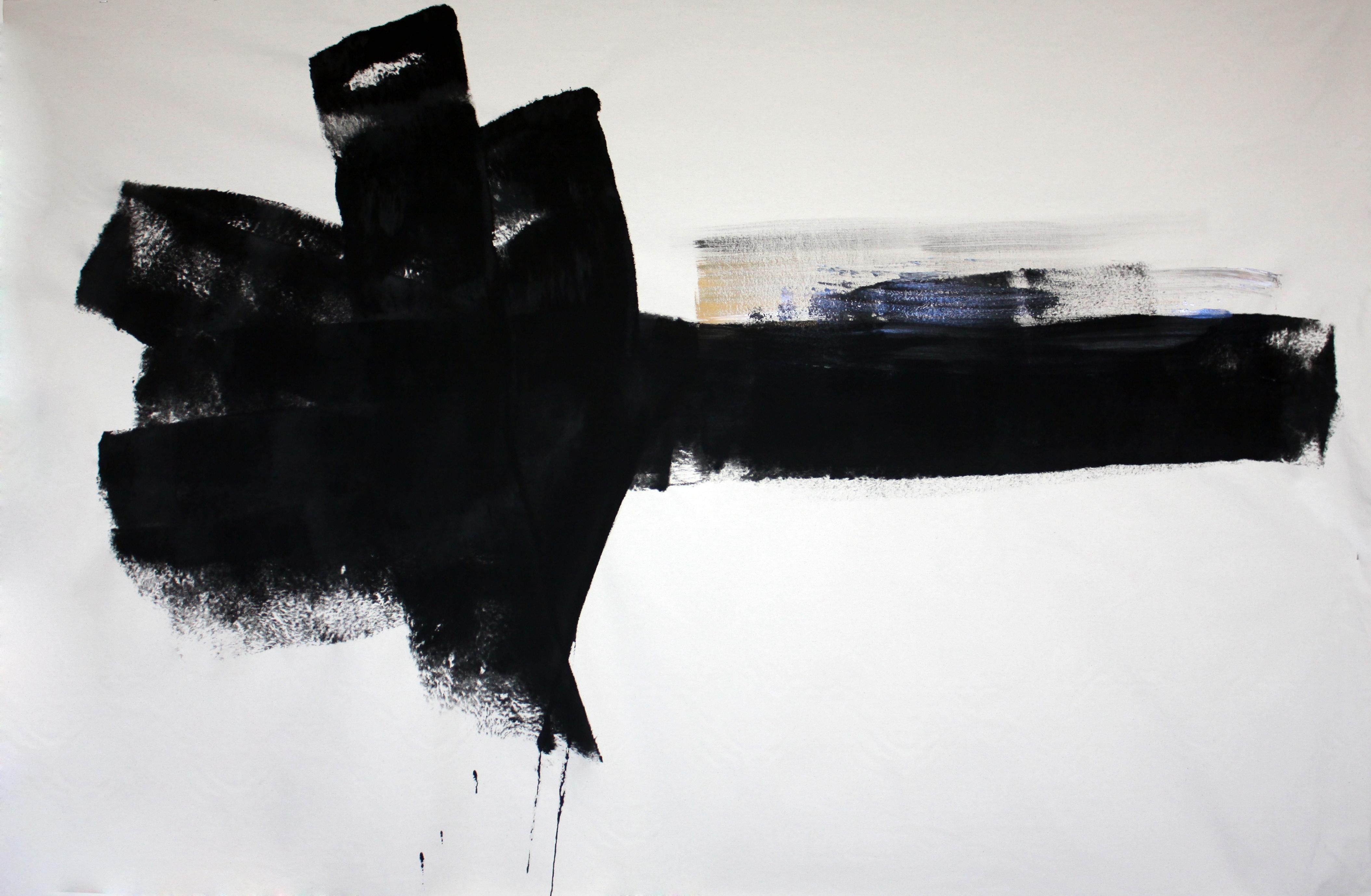 Francine Tint Abstract Painting - Black Lagoon