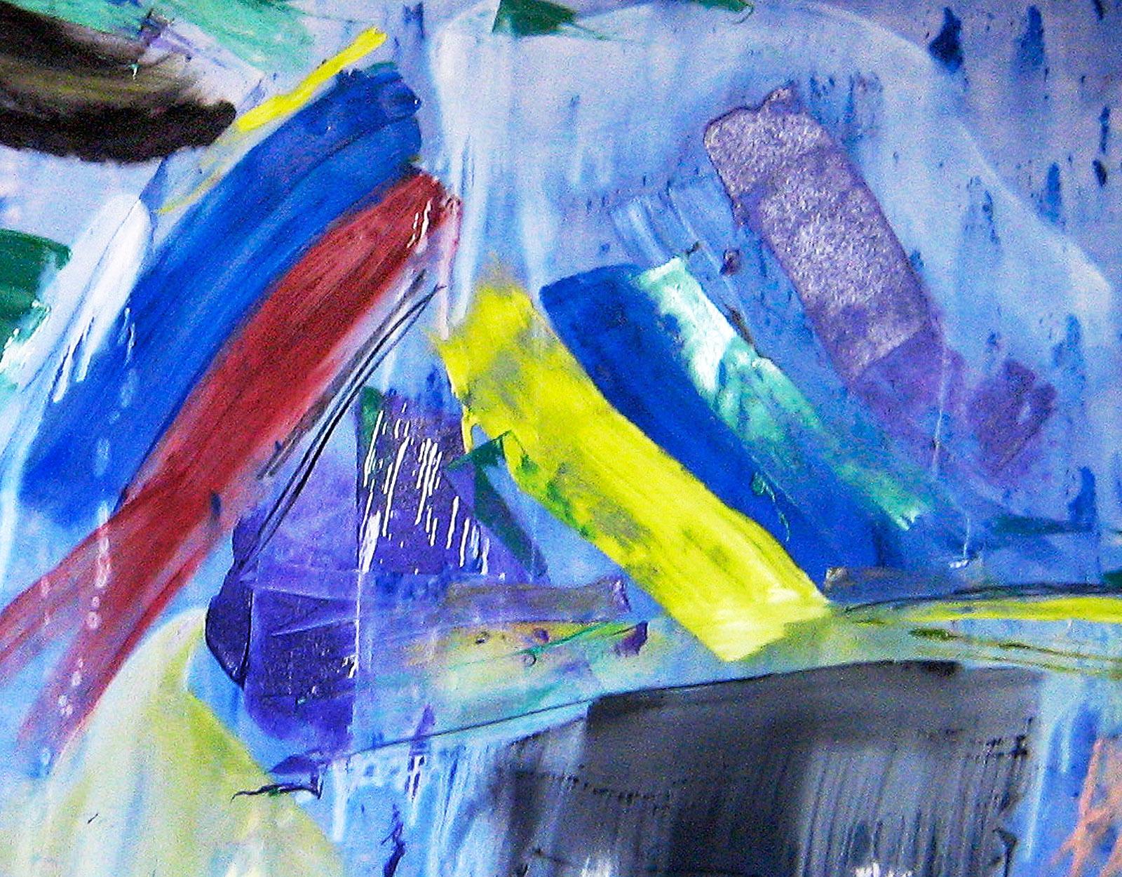 Francine Tint Abstract Painting - Caspian Rain