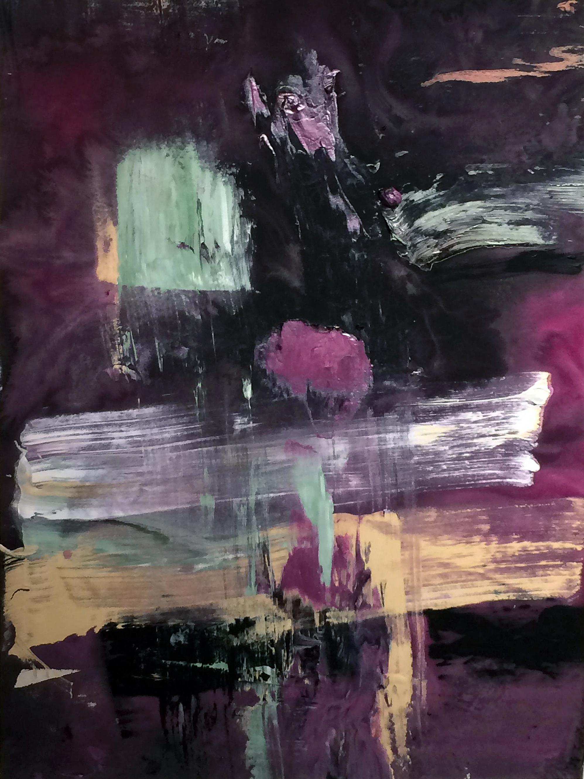 Francine Tint Abstract Painting - Crucifixion