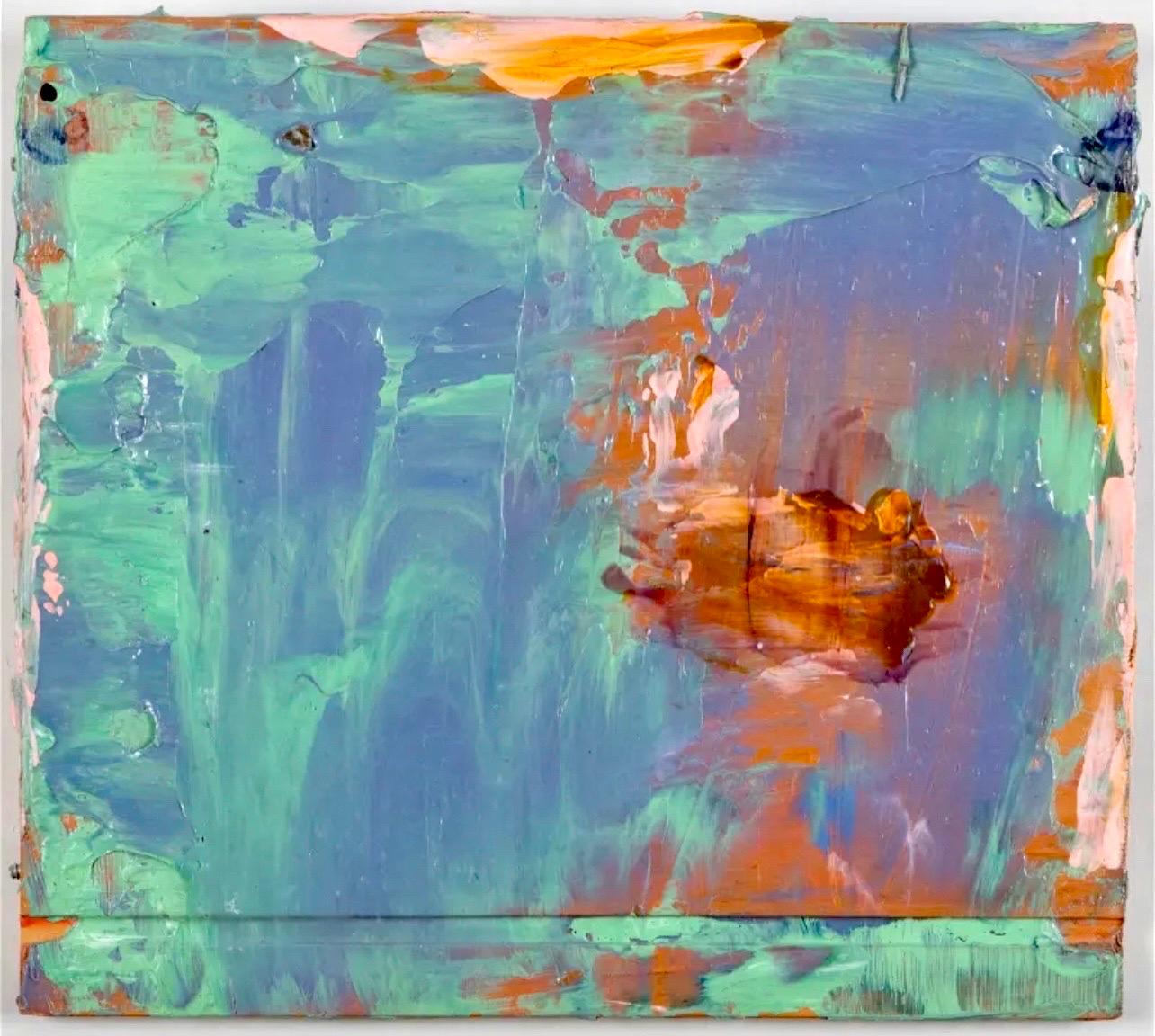 Modernist Gestural Abstract Color Field Painting Woman Artist Francine Tint