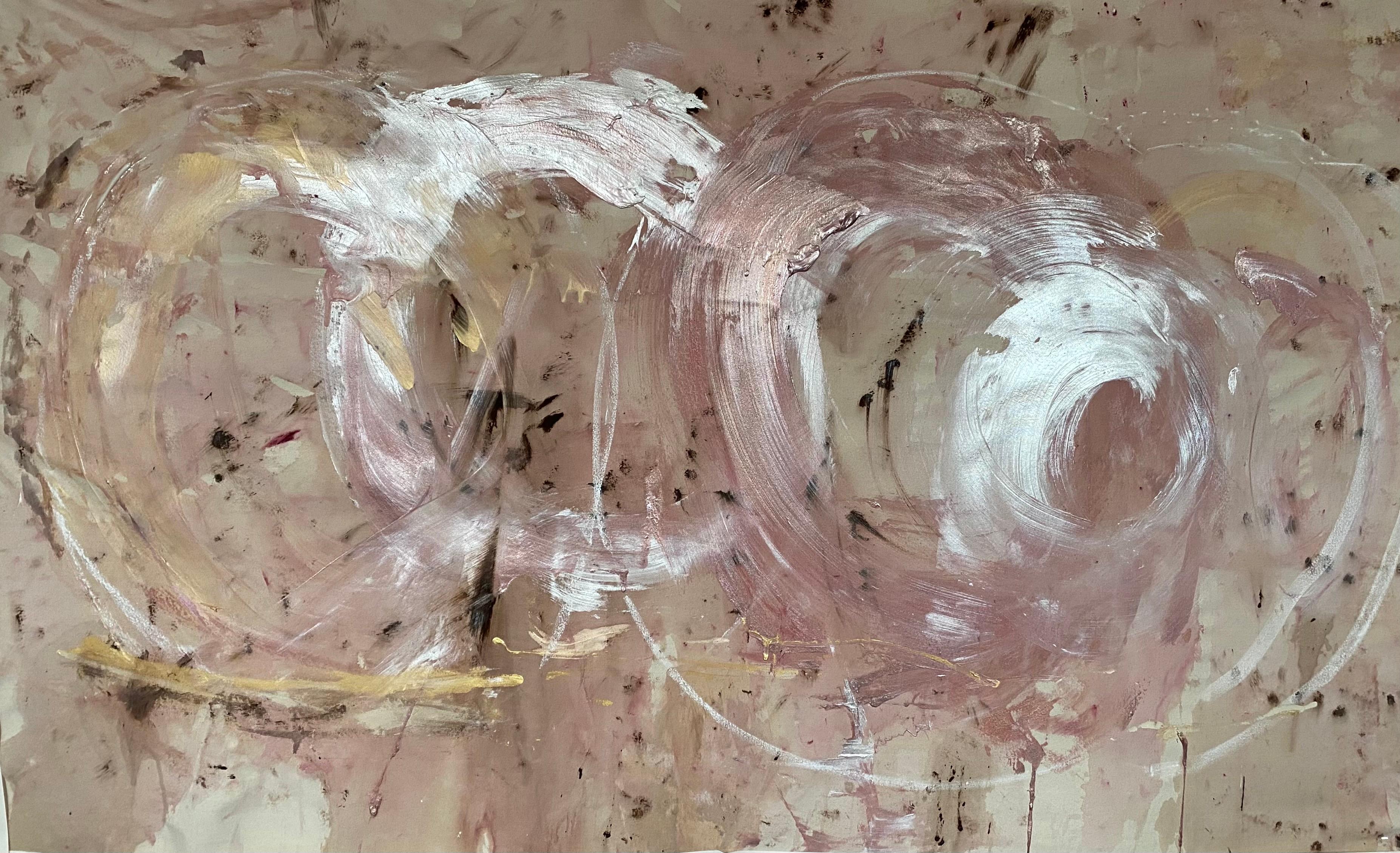 Francine Tint Abstract Painting - Pink Pearls