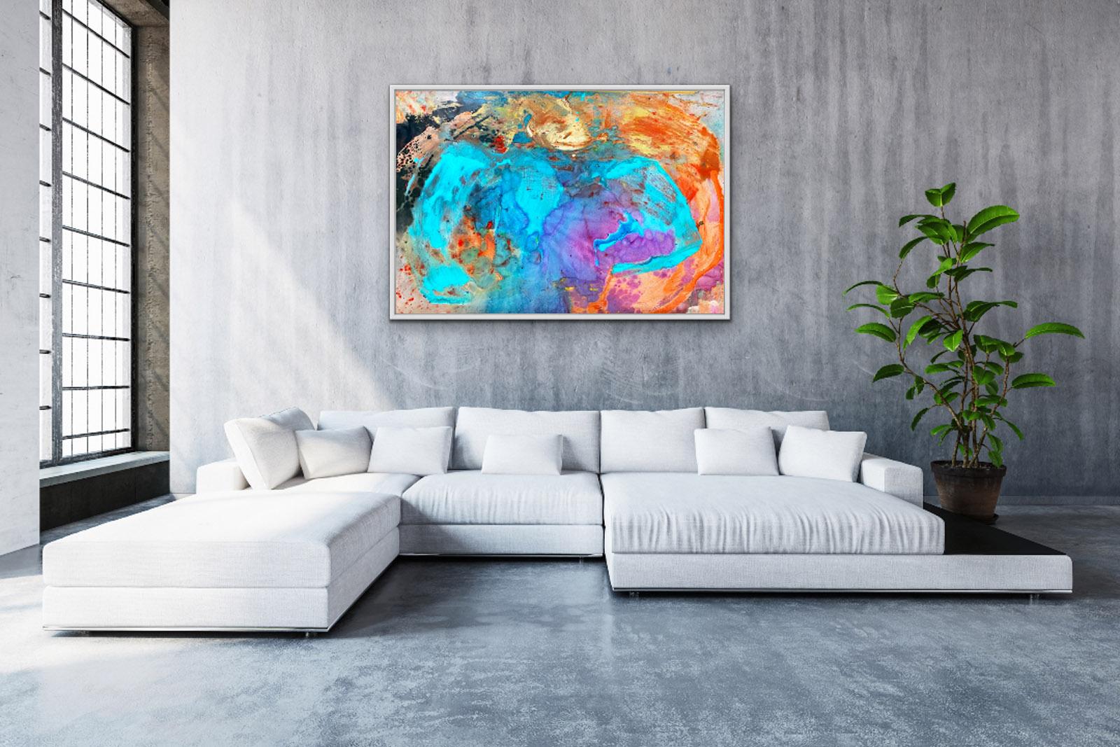 Reef - Abstract Expressionist Painting by Francine Tint