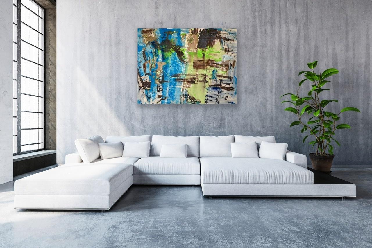 Structured Atmosphere - Painting by Francine Tint