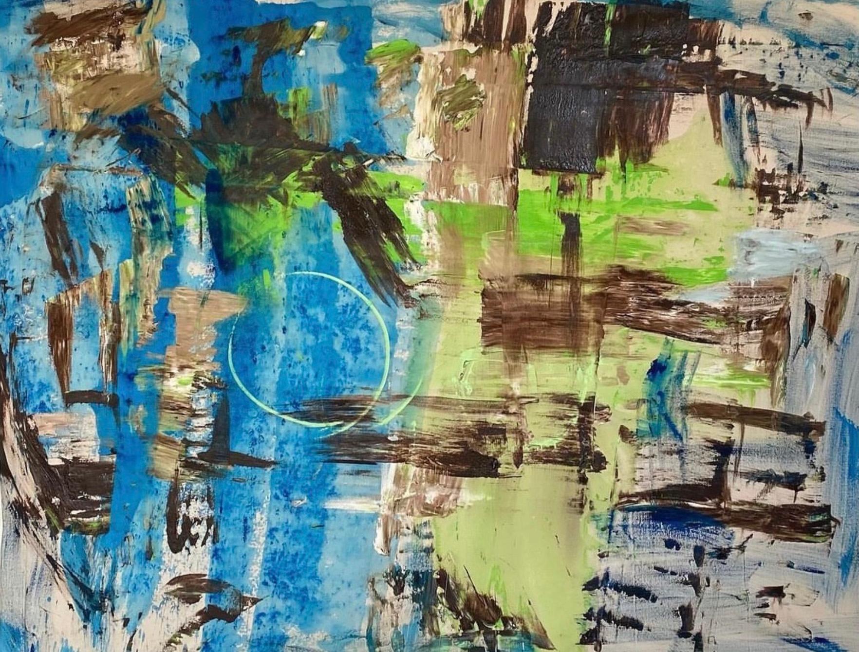 Francine Tint Abstract Painting – Strukturierte Atmosphäre