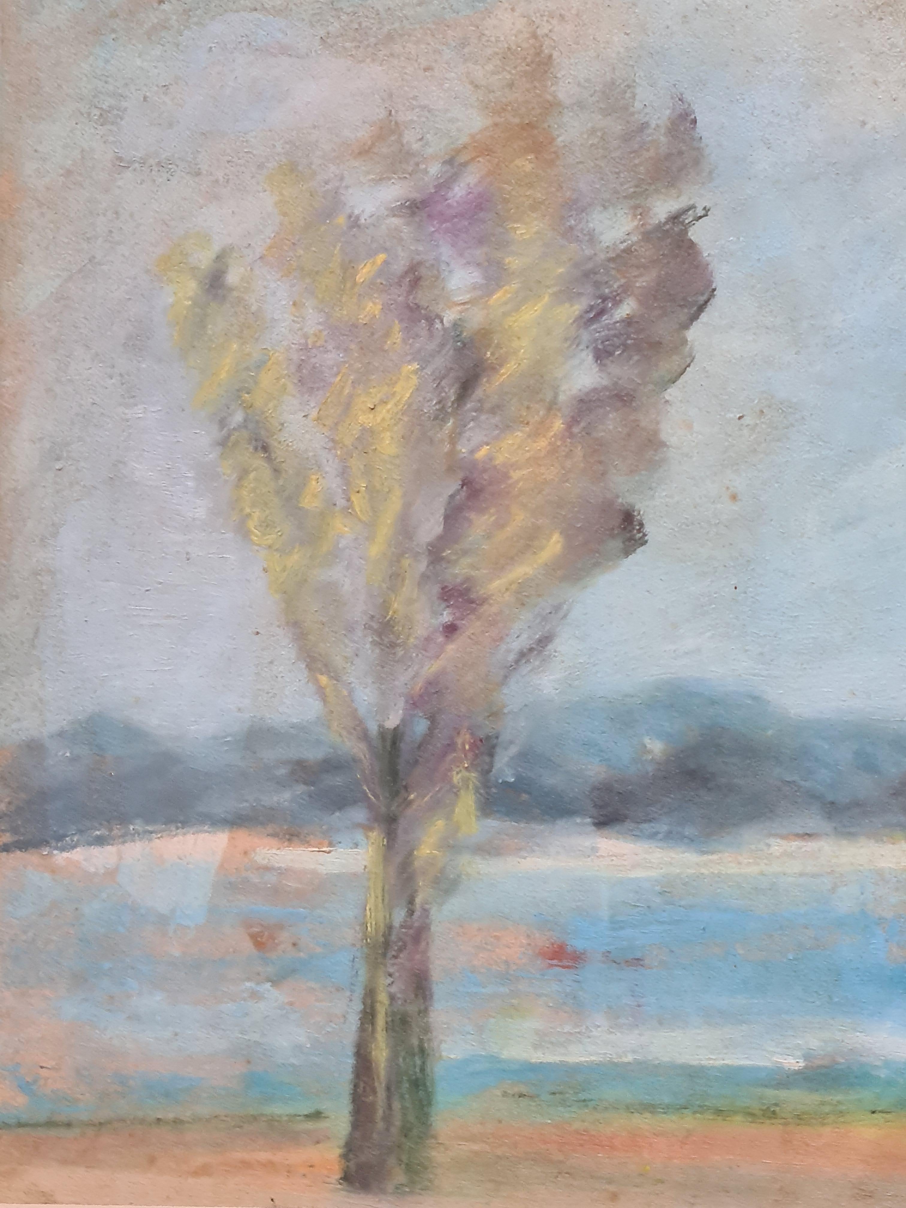 Impressionist Lakeside River Scene For Sale 1