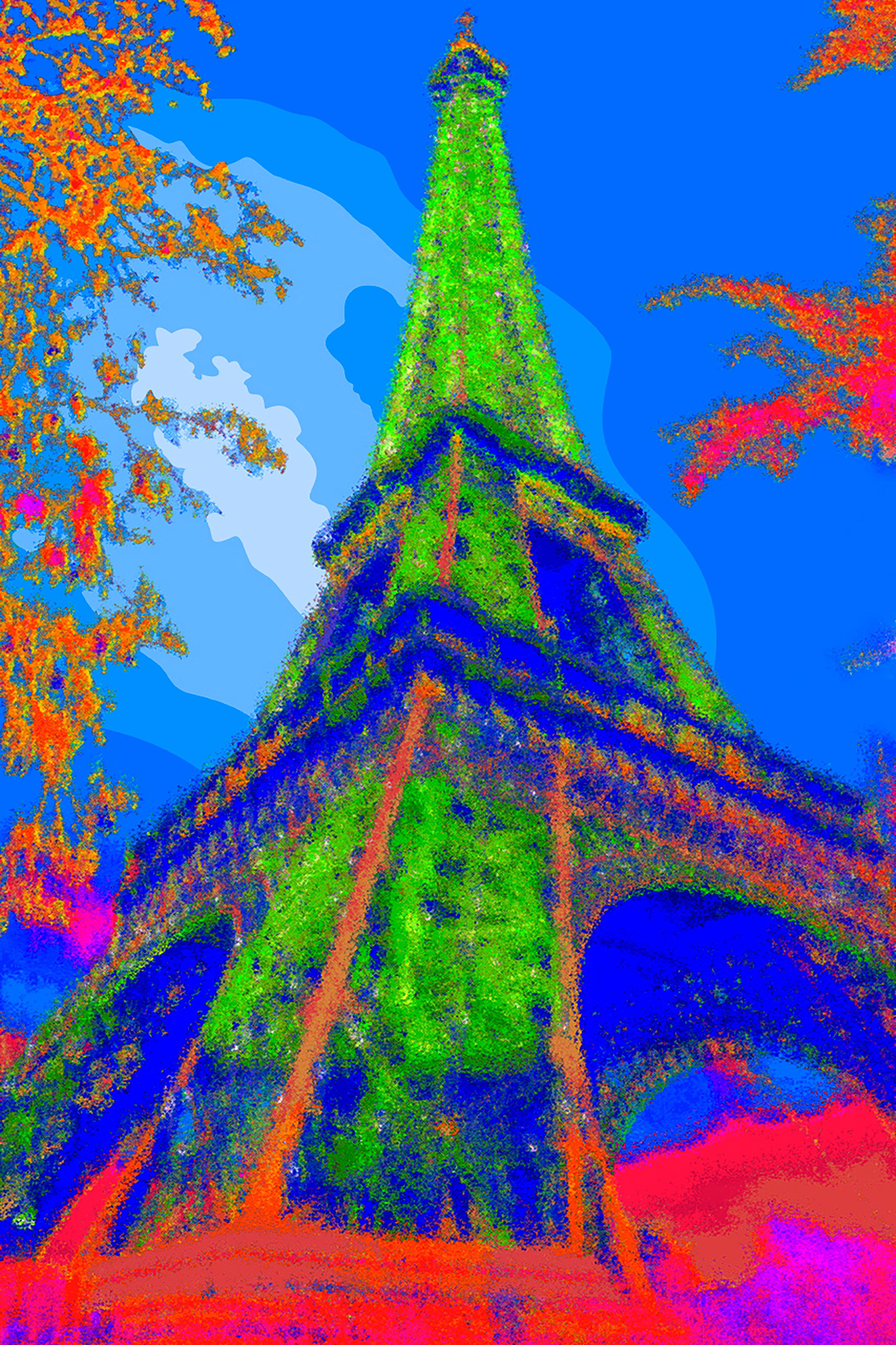 Francis APESTÉGUY - Eiffel Tower  
2007 
Format A2 (40x60cm)  
Digital print from an original photo taken by the artist, inkjet on baryta paper  
Signed and numbered on 9 copies  
Box  
350 euros 