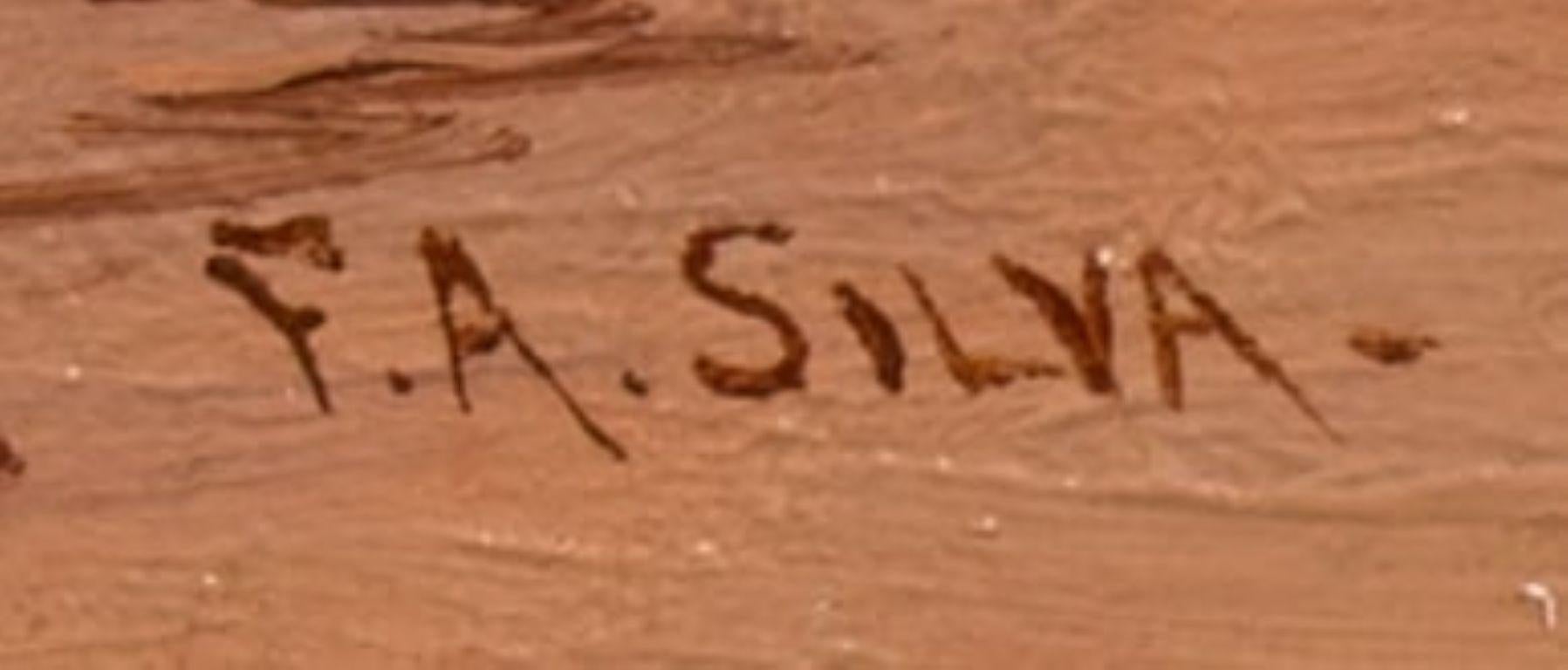 Signiert unten rechts: F.A. SILVA.