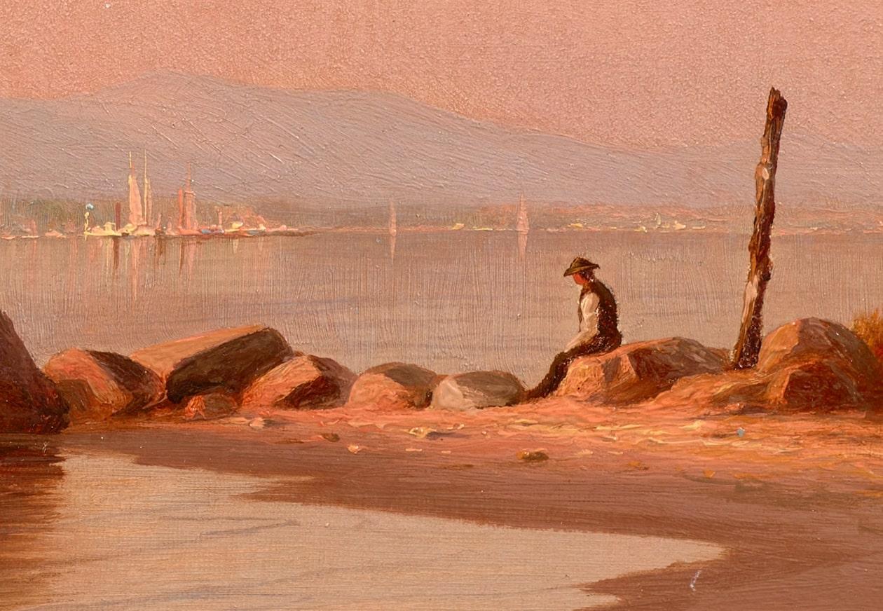 Blick auf den Hudson, die Catskills in der Ferne im Angebot 1