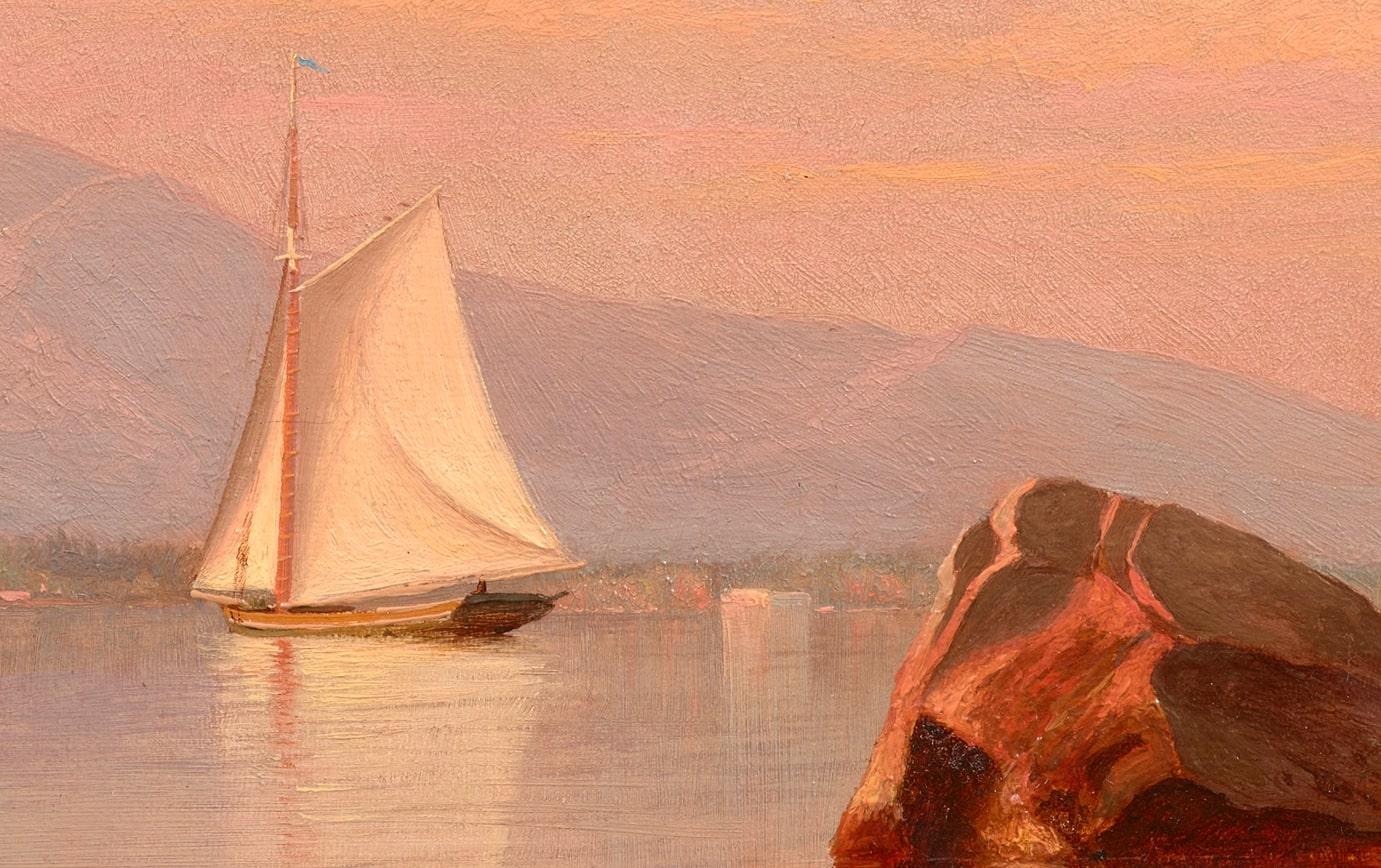 Blick auf den Hudson, die Catskills in der Ferne im Angebot 2