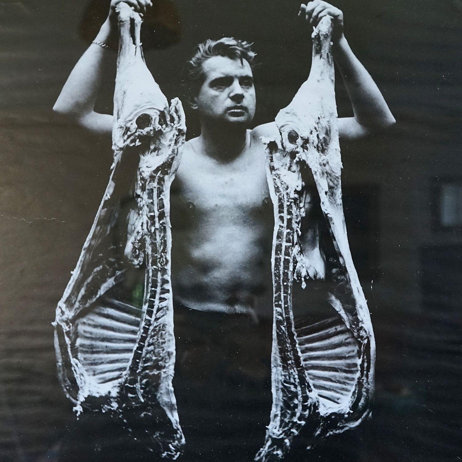 Contemporary Francis Bacon - John Deakin Framed Photographic Exhibition Poster, Vintage Frame