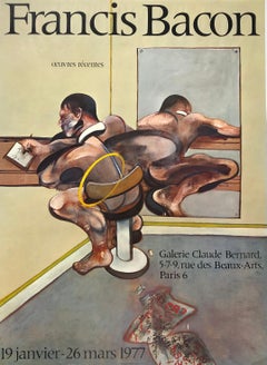 1970s Francis Bacon exhibition poster 