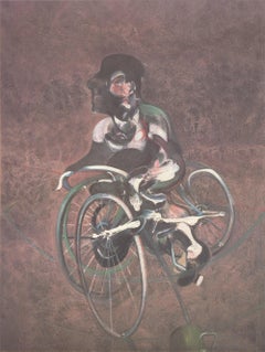 1995 Francis Bacon 'Georges Cyclist (No Border)' Expressionism Brown, Black 
