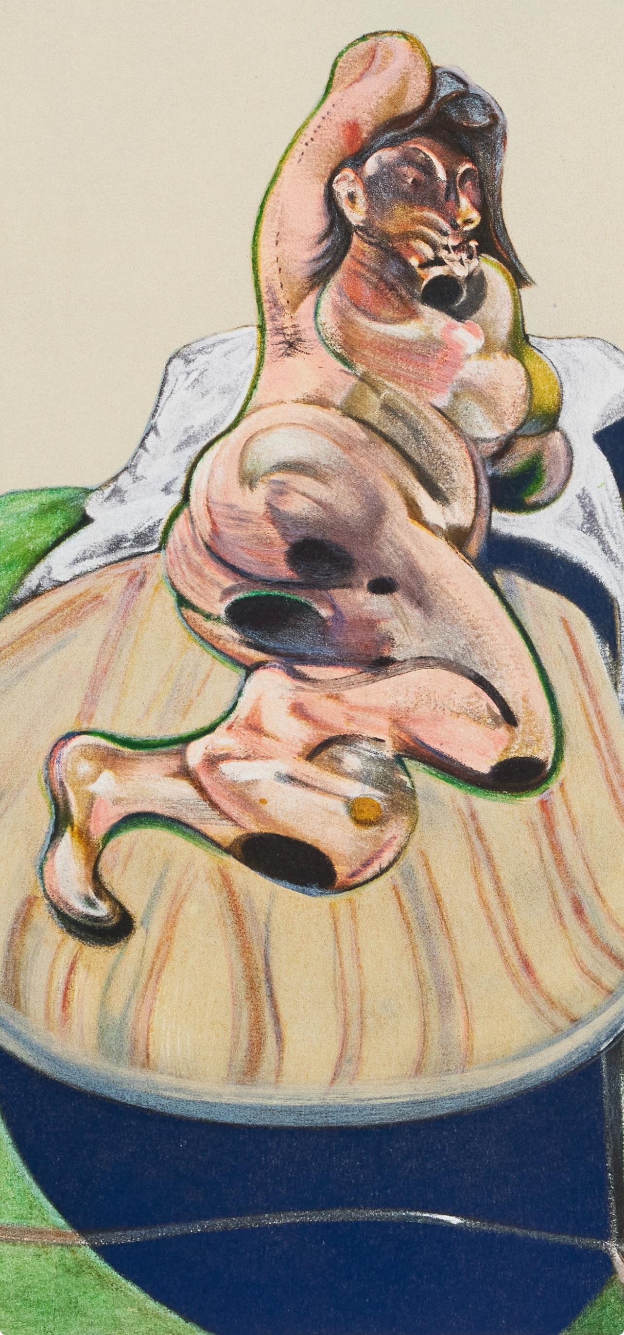 Bacon, Henrietta Moraes, Derrière le miroir (after) - Print by Francis Bacon