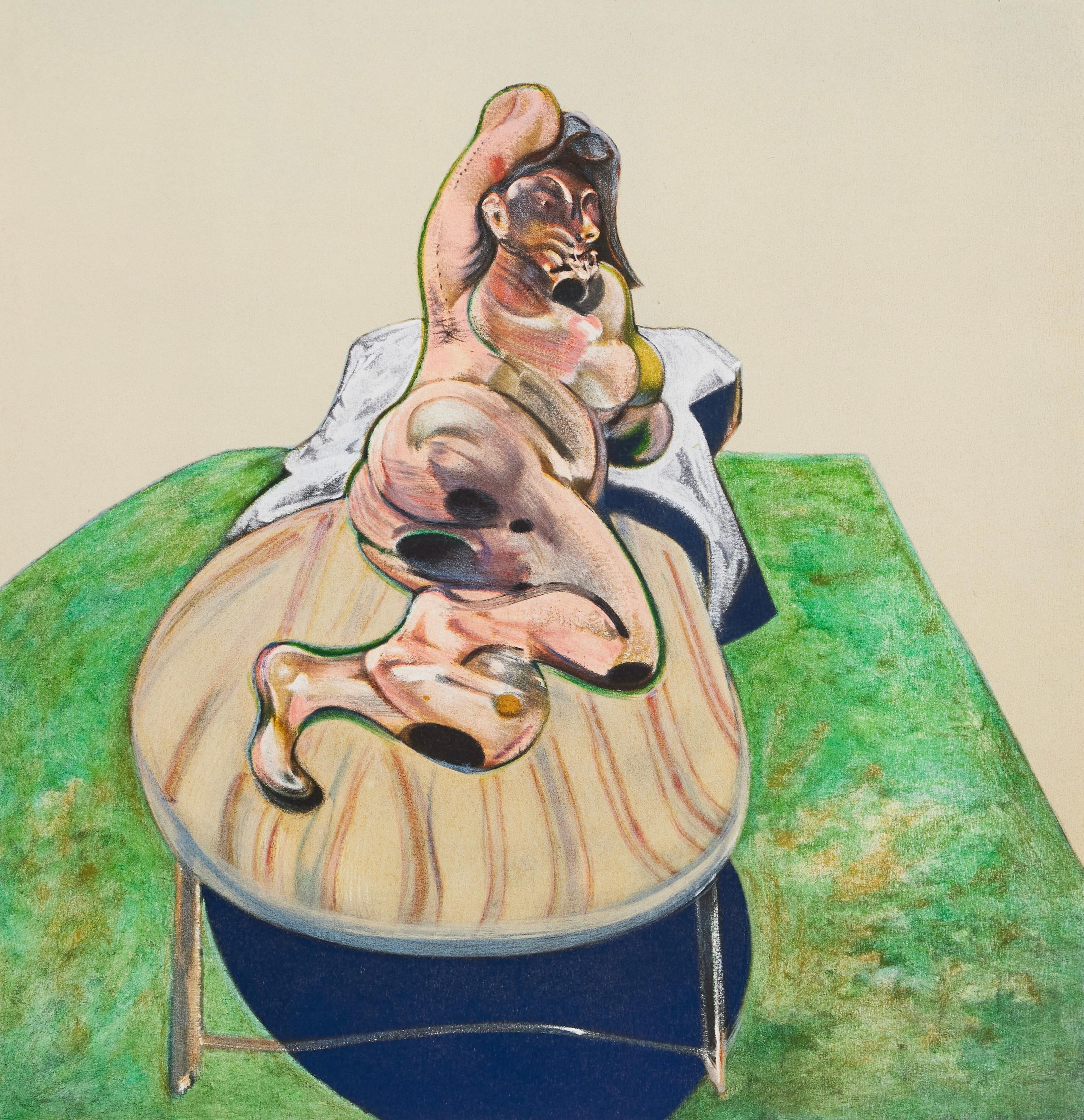 Francis Bacon Abstract Print - Bacon, Henrietta Moraes, Derrière le miroir (after)