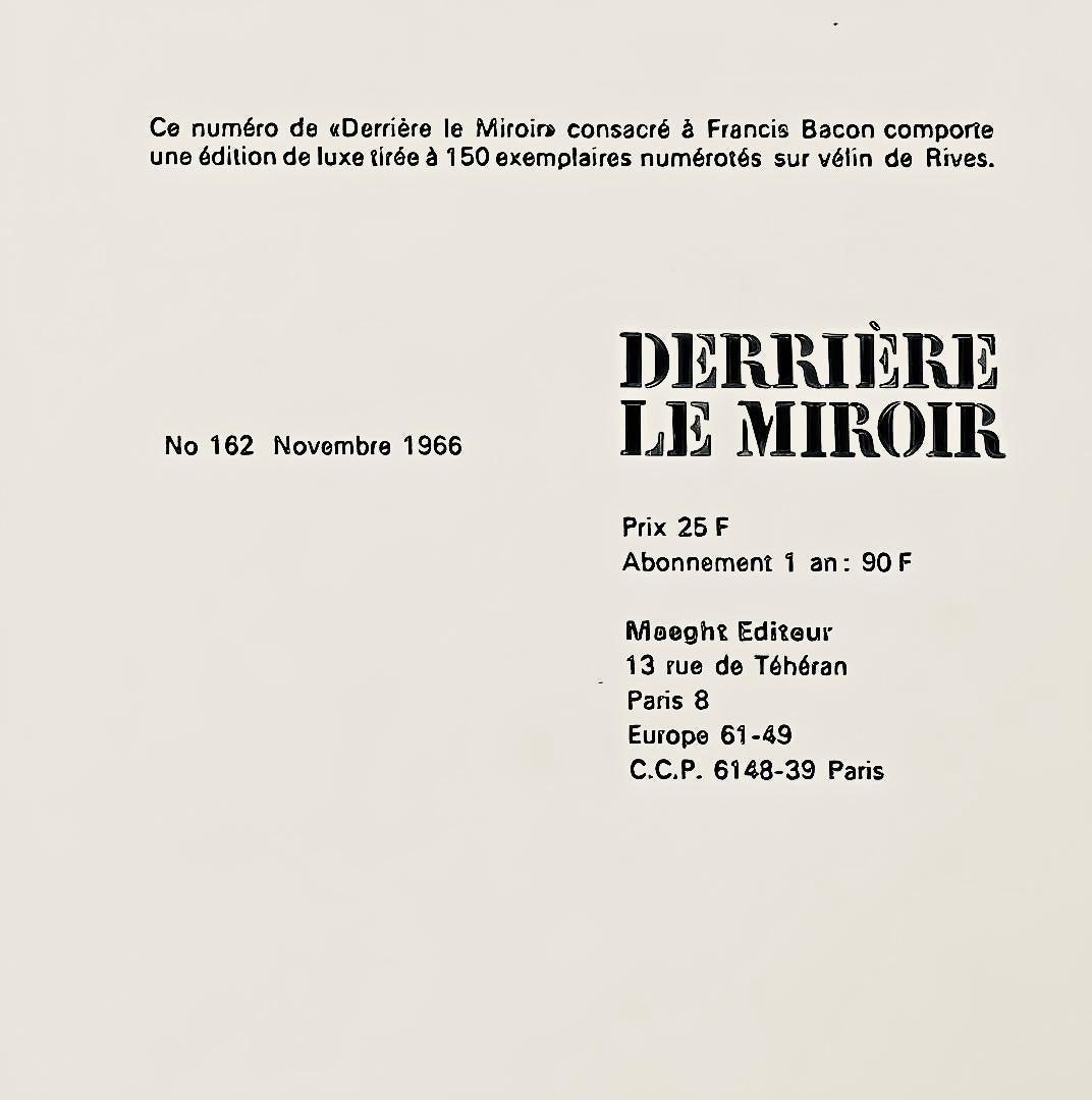 Bacon, Portrait of George Dyer Crouching, Derrière le miroir (after) - Modern Print by Francis Bacon