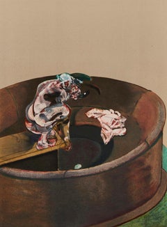 Bacon, Portrait de George Dyer Crouching, Derrière le miroir (d'après)