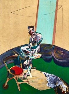 Bacon, Retrato de George Dyer mirando a Blind-Cord, Derrière le miroir (después de)