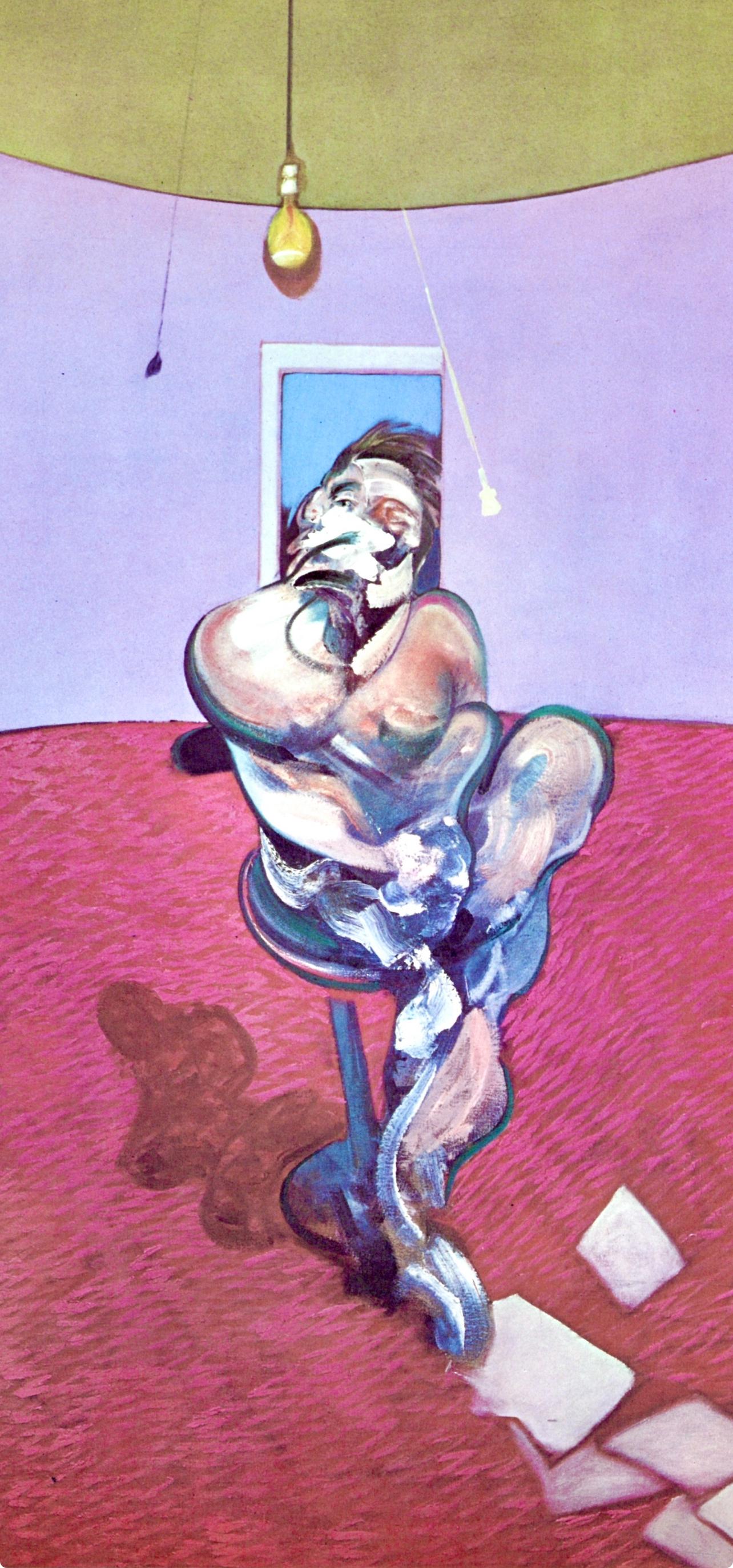 Bacon, Retrato de George Dyer Talking, Derrière le miroir (después) - Print de Francis Bacon