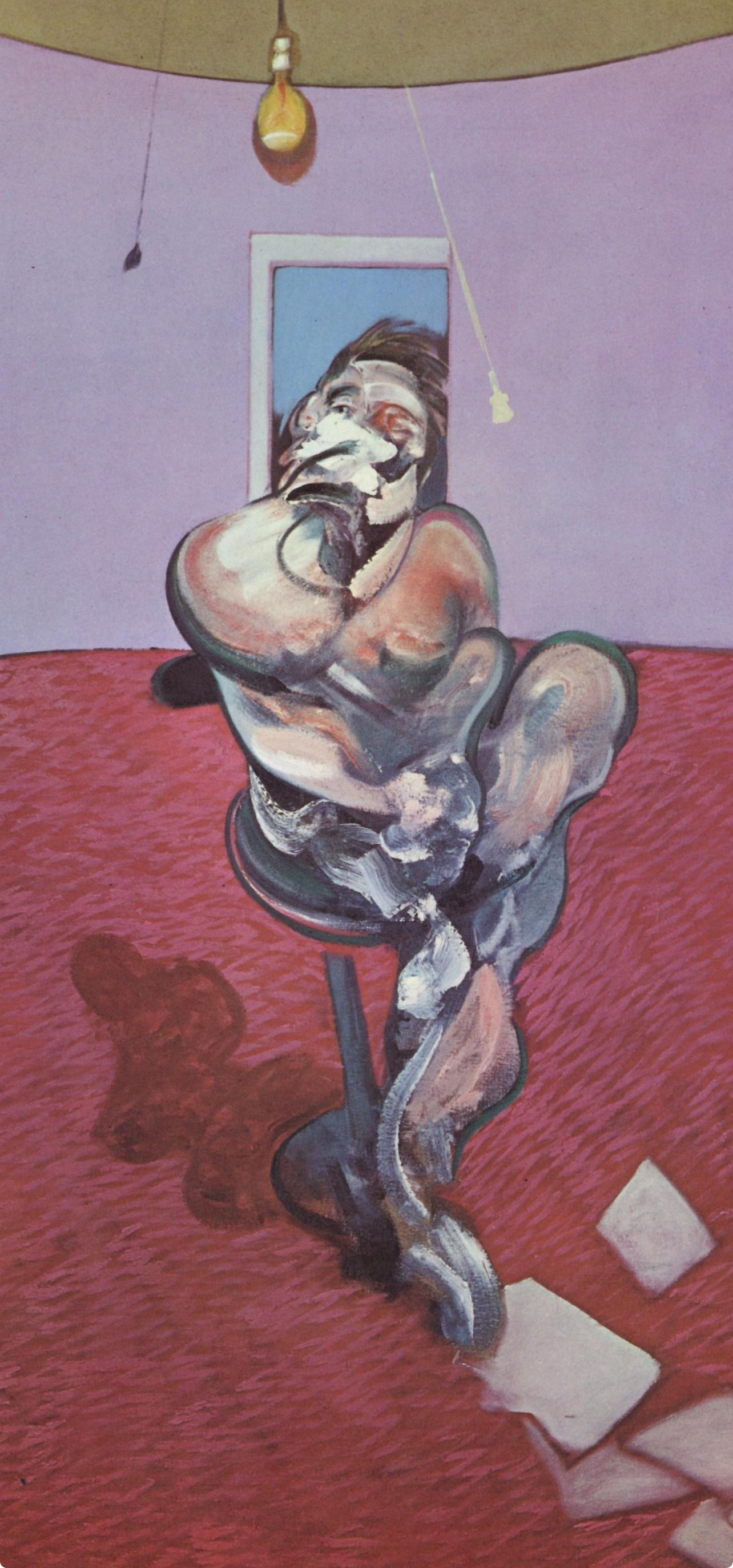 Bacon, Retrato de George Dyer Talking, Derrière le miroir (después) - Print de Francis Bacon