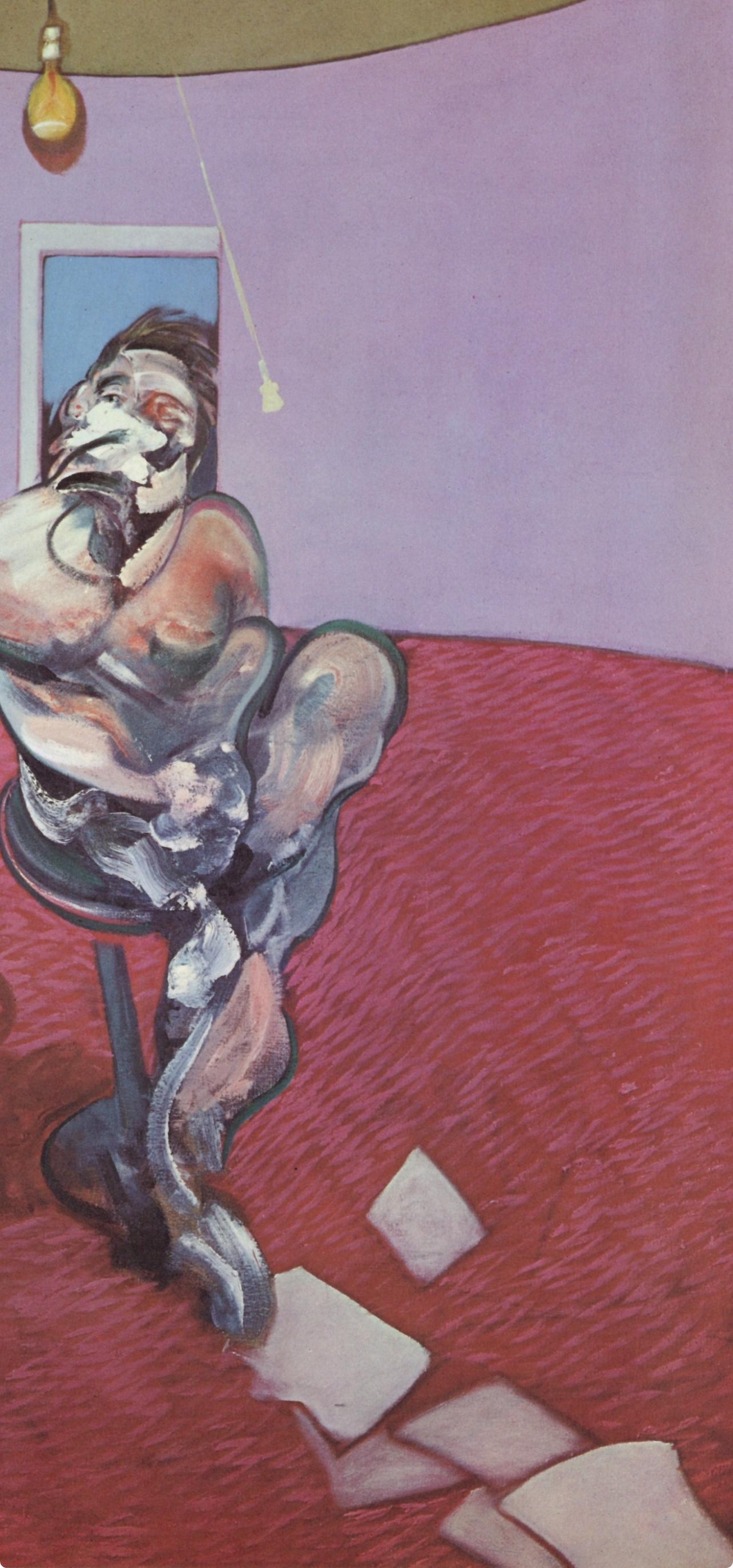 Bacon, Retrato de George Dyer Talking, Derrière le miroir (después) - Print Moderno de Francis Bacon