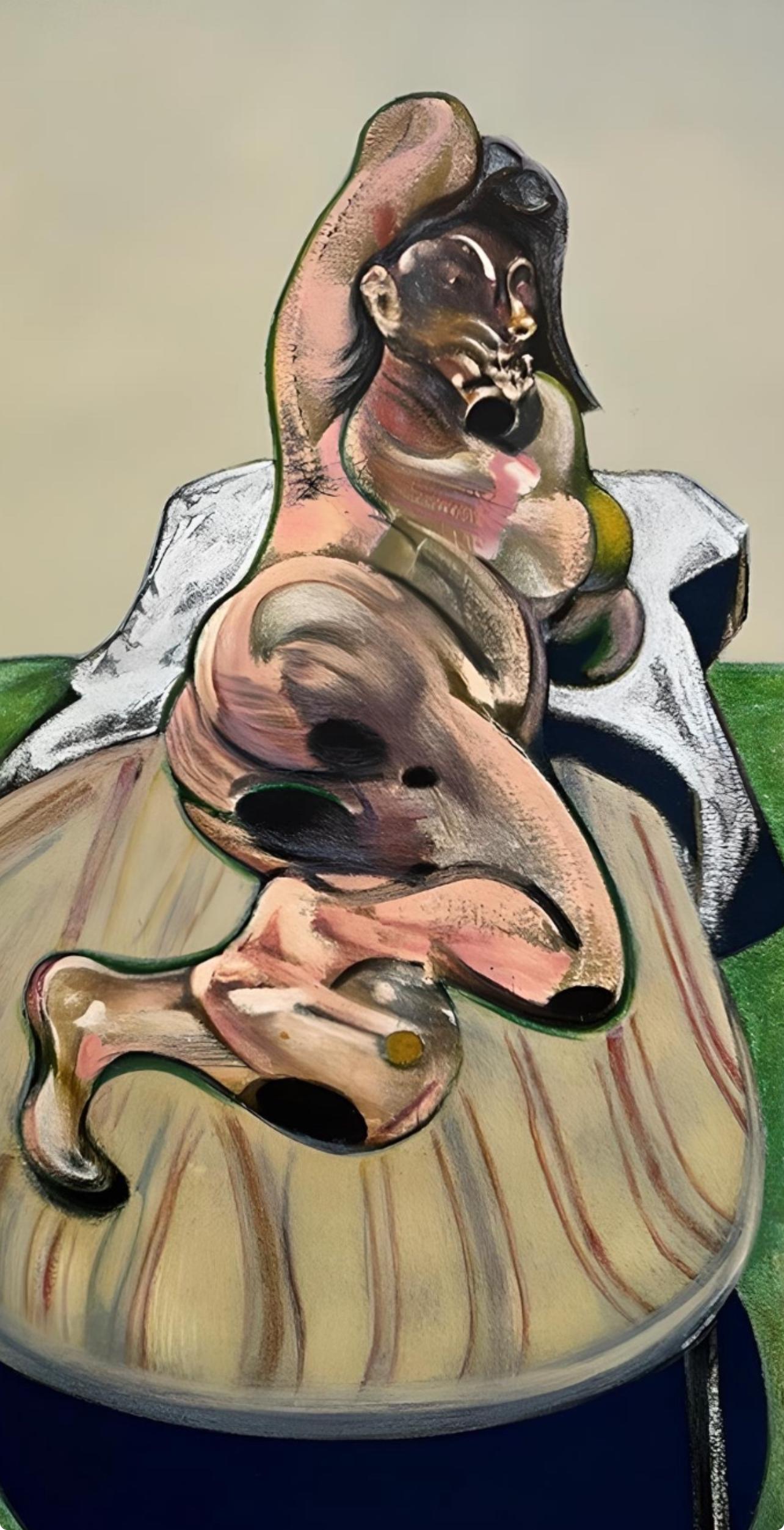 Bacon, Portrait of Henrietta Moraes, Derrière le miroir (after) - Print by Francis Bacon